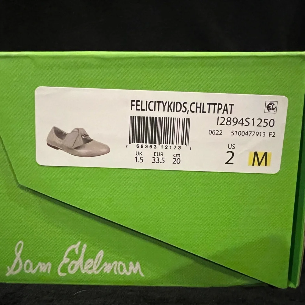 Sam Edelman FELICITY KIDS BALLET FLAT COLOR: Chai Latte Size 2 *Never Been Worn*